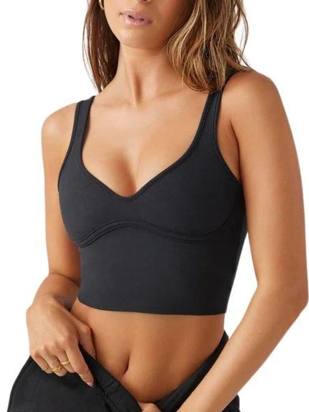 Joah Brown Women's Black Crop-top